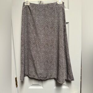 Attention Black and White A-Line Skirt